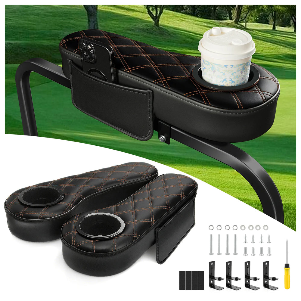 PVC-armstöd med kopphållare för baksäte – Club Car, EZGO, Yamaha