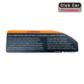 Instrumentbräde-dekal – Club Car Precedent