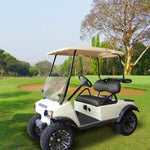 Sätesöverdrag, Svart/Gult, Set – Club Car, EZGO, Yamaha