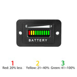 LED Batteriindikator/Voltmeter, vattentät – EZGO, Club Car, Yamaha