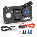 Nyckelbrytarpanel med dubbla USB-laddare & Fram/Back-brytare – EZGO TXT