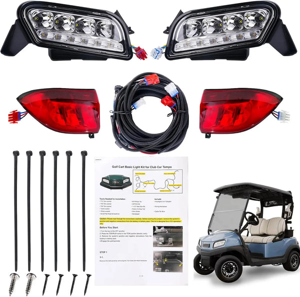 LED-strålkastare & baklyktor för Club Car Tempo