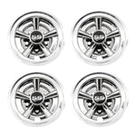8Inch SS Golf Cart hjul navkapslar, "5 Spoke Design" för Club Car, EZGO & Yamaha