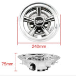 8Inch SS Golf Cart hjul navkapslar, "5 Spoke Design" för Club Car, EZGO & Yamaha